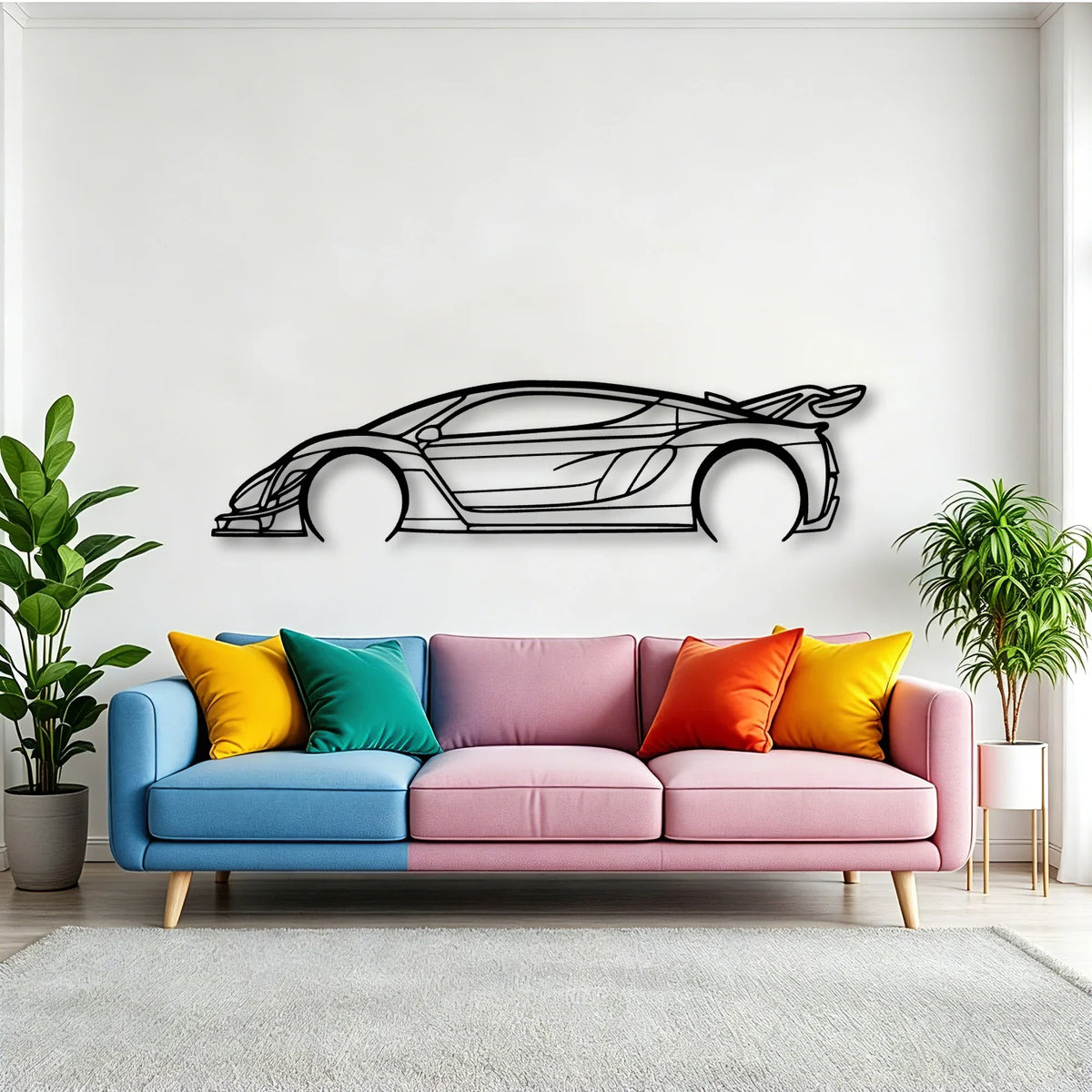 21C Classic Silhouette Metal Wall Art - Tinvibe