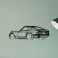 240Z 1972 Angle Classic Silhouette Metal Wall Art - Tinvibe