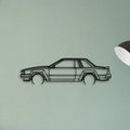 240RS 1983 Classic Silhouette Metal Wall Art - Tinvibe