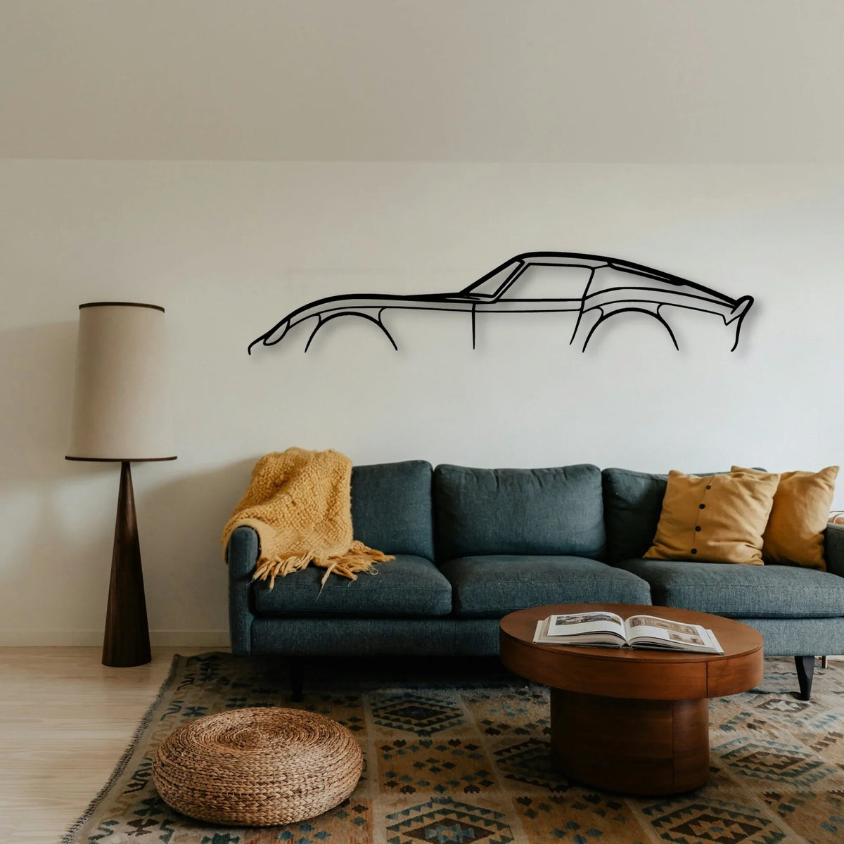 250 GTO Classic Silhouette Metal Wall Art - Tinvibe