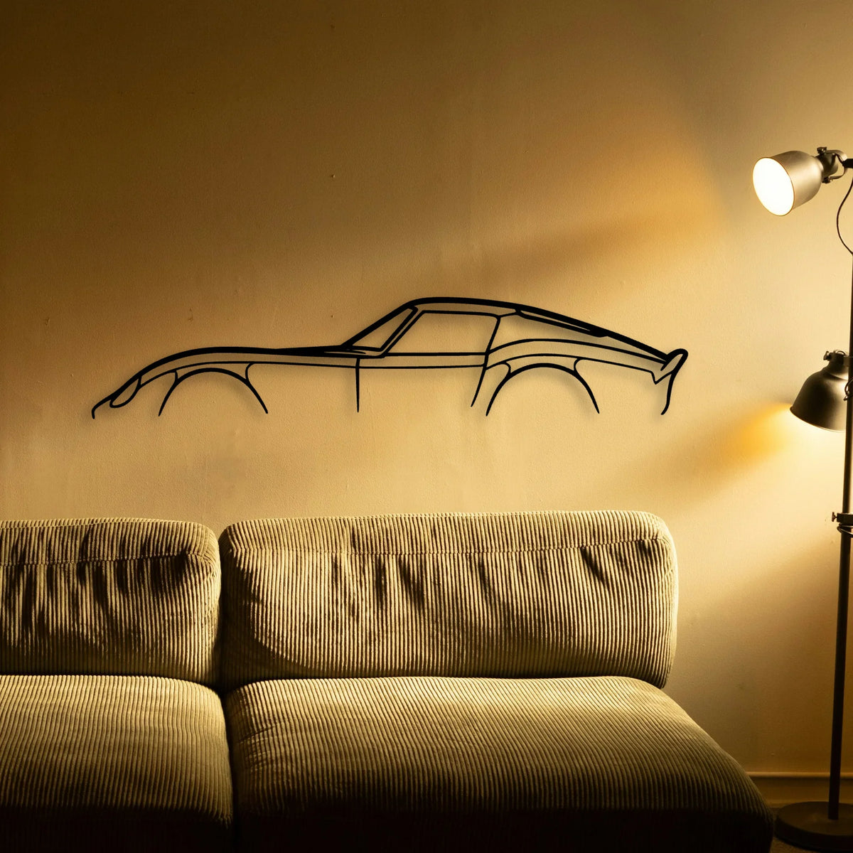 250 GTO Classic Silhouette Metal Wall Art - Tinvibe