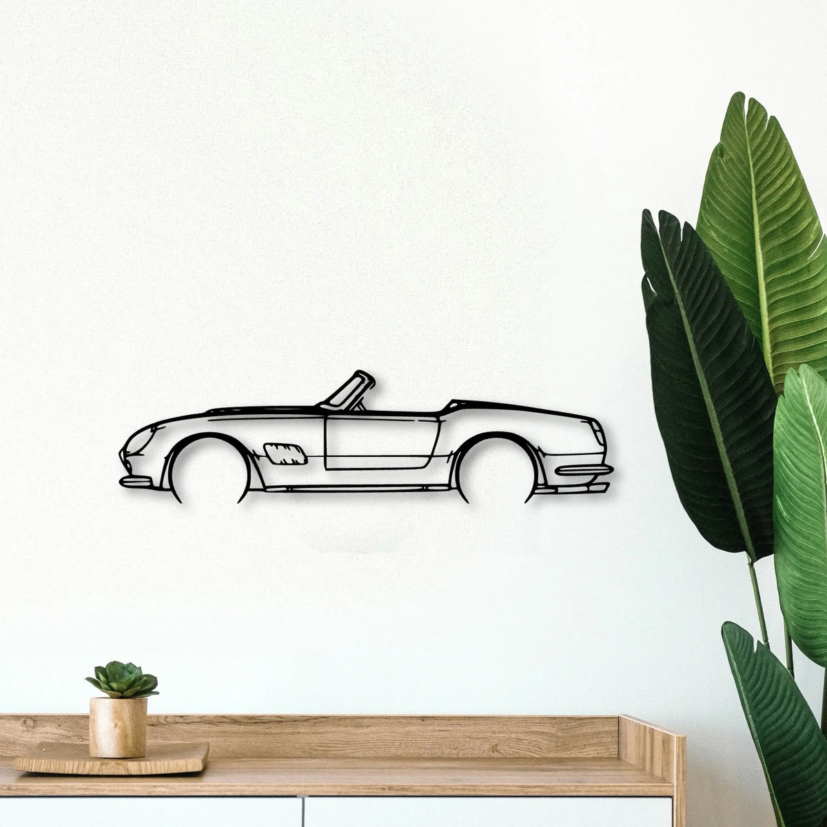 250 GT California Classic Silhouette Metal Wall Art - Tinvibe