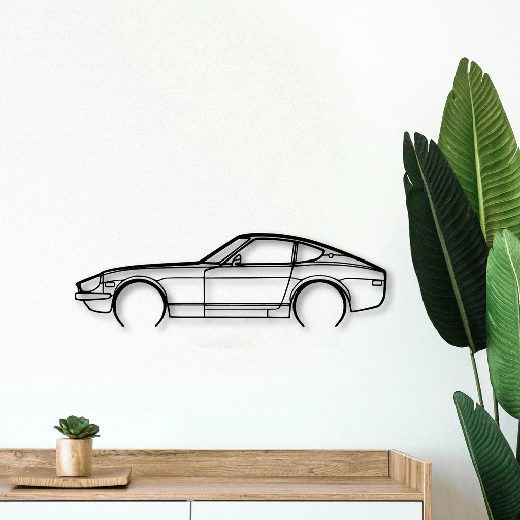 280Z Coupe Classic Silhouette Metal Wall Art - Tinvibe