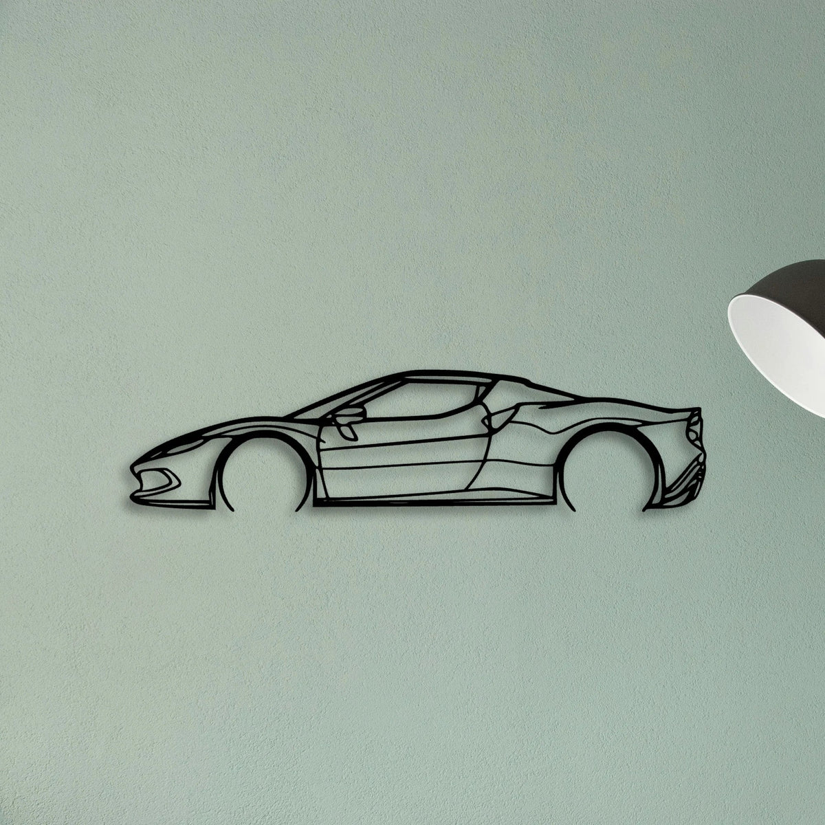 296 GTB Classic Silhouette Metal Wall Art - Tinvibe