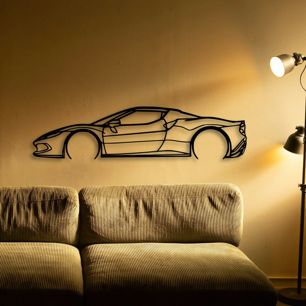 296 GTB Classic Silhouette Metal Wall Art - Tinvibe