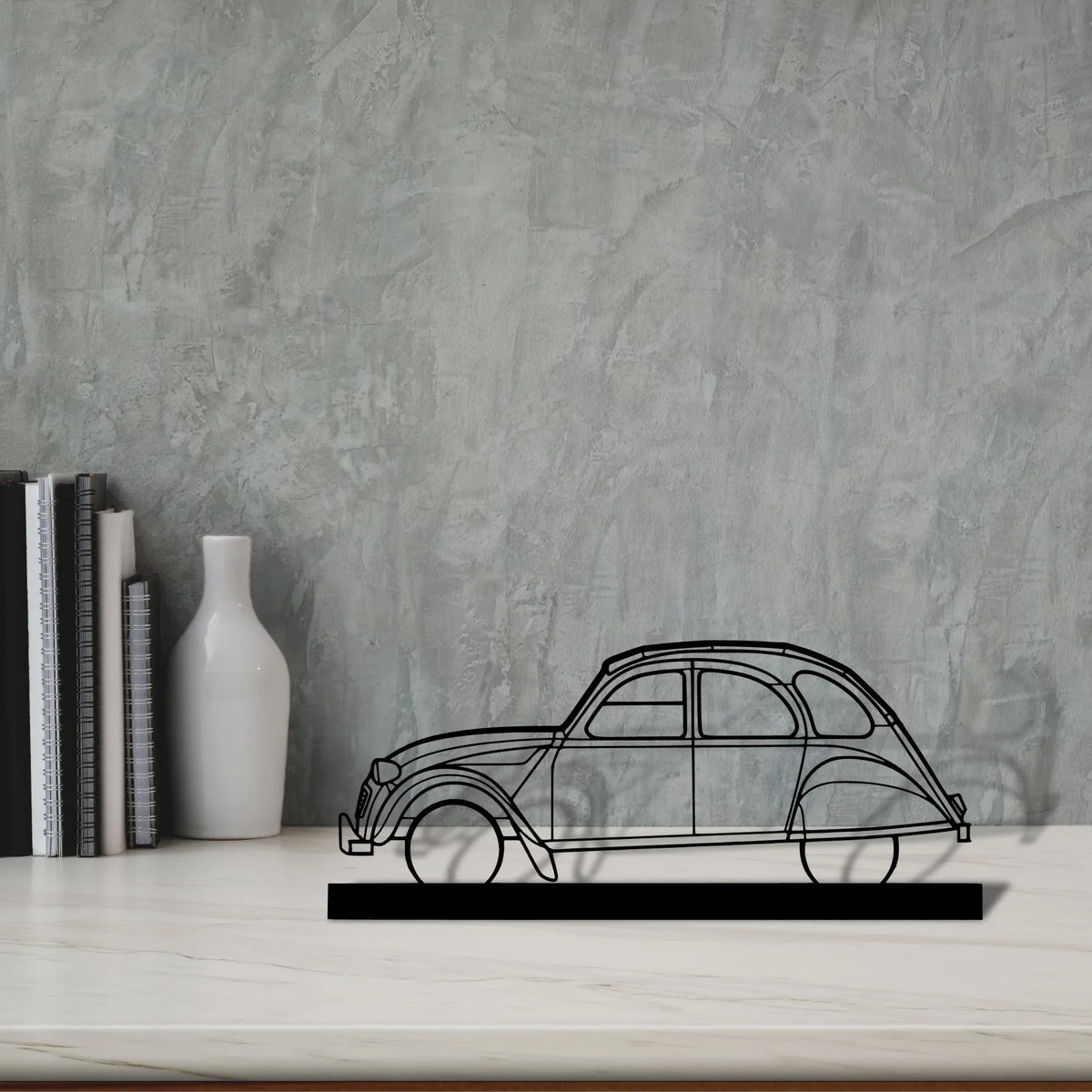 2cv Silhouette Metal Art Stand - Tinvibe