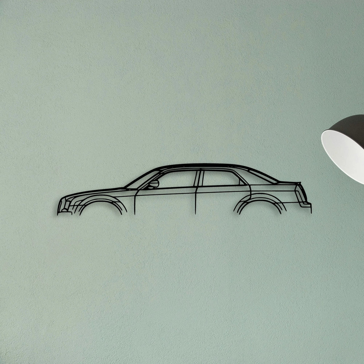 300C 2006 Classic Silhouette Metal Wall Art - Tinvibe