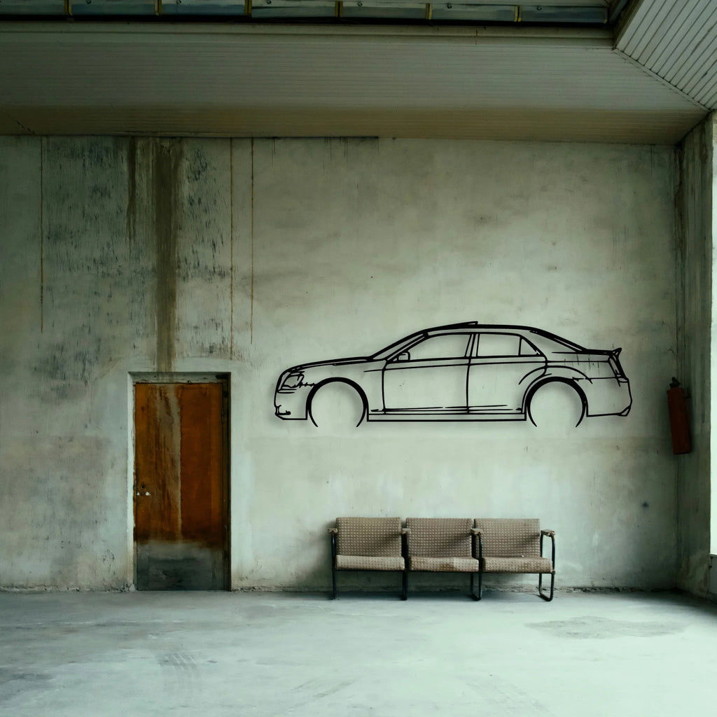 300C 2012 Classic Silhouette Metal Wall Art - Tinvibe