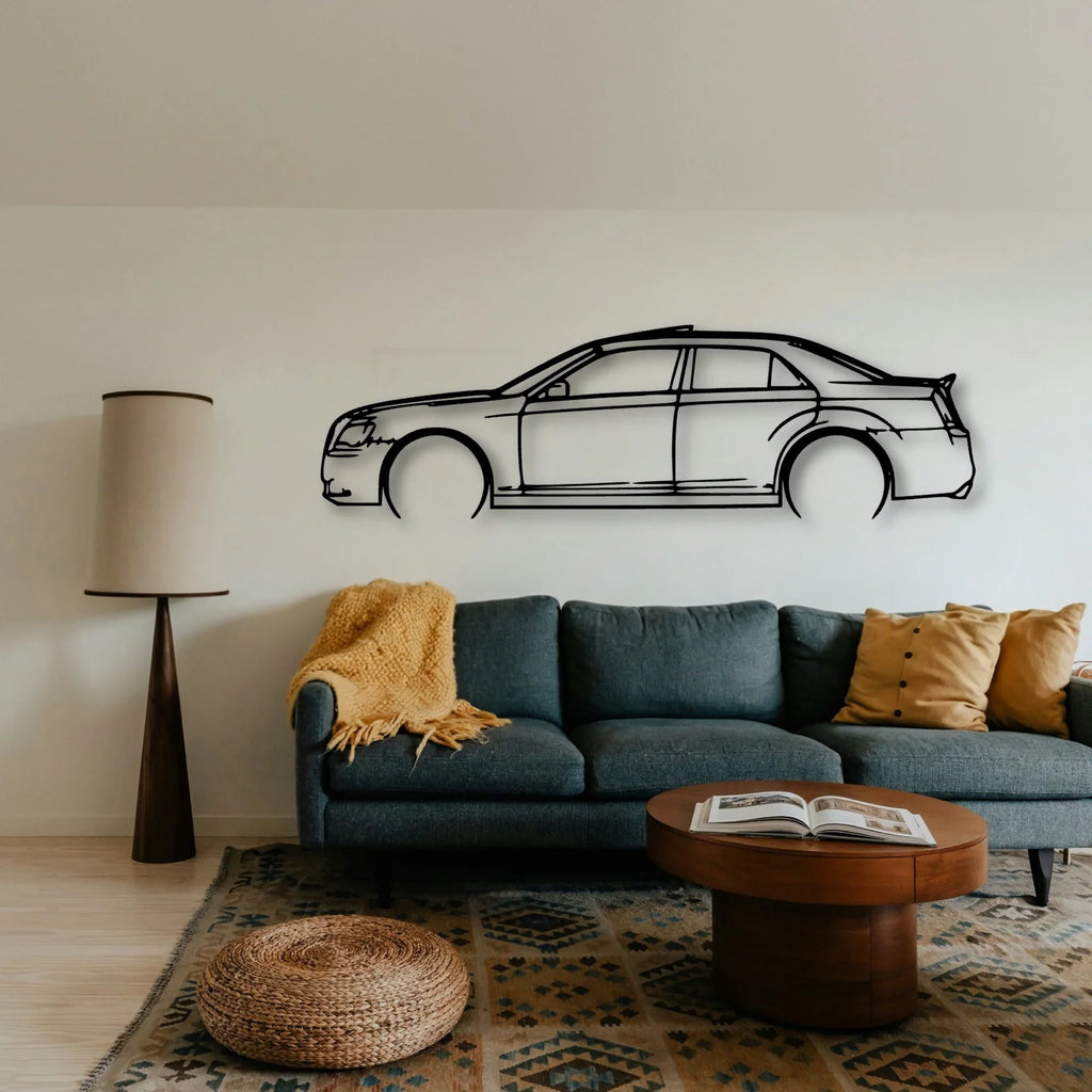 300C 2012 Classic Silhouette Metal Wall Art - Tinvibe