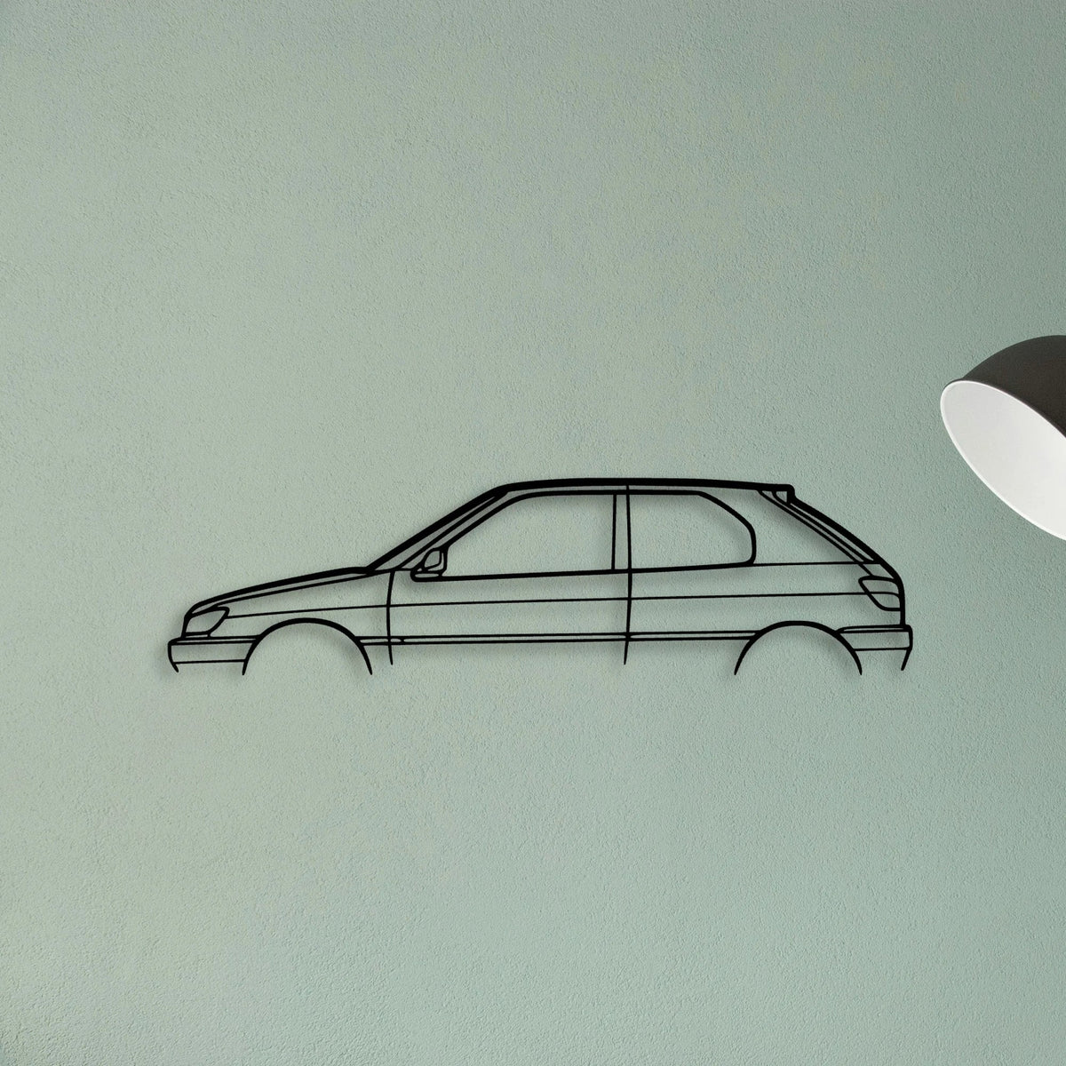 306 GTI 1998 Classic Silhouette Metal Wall Art - Tinvibe