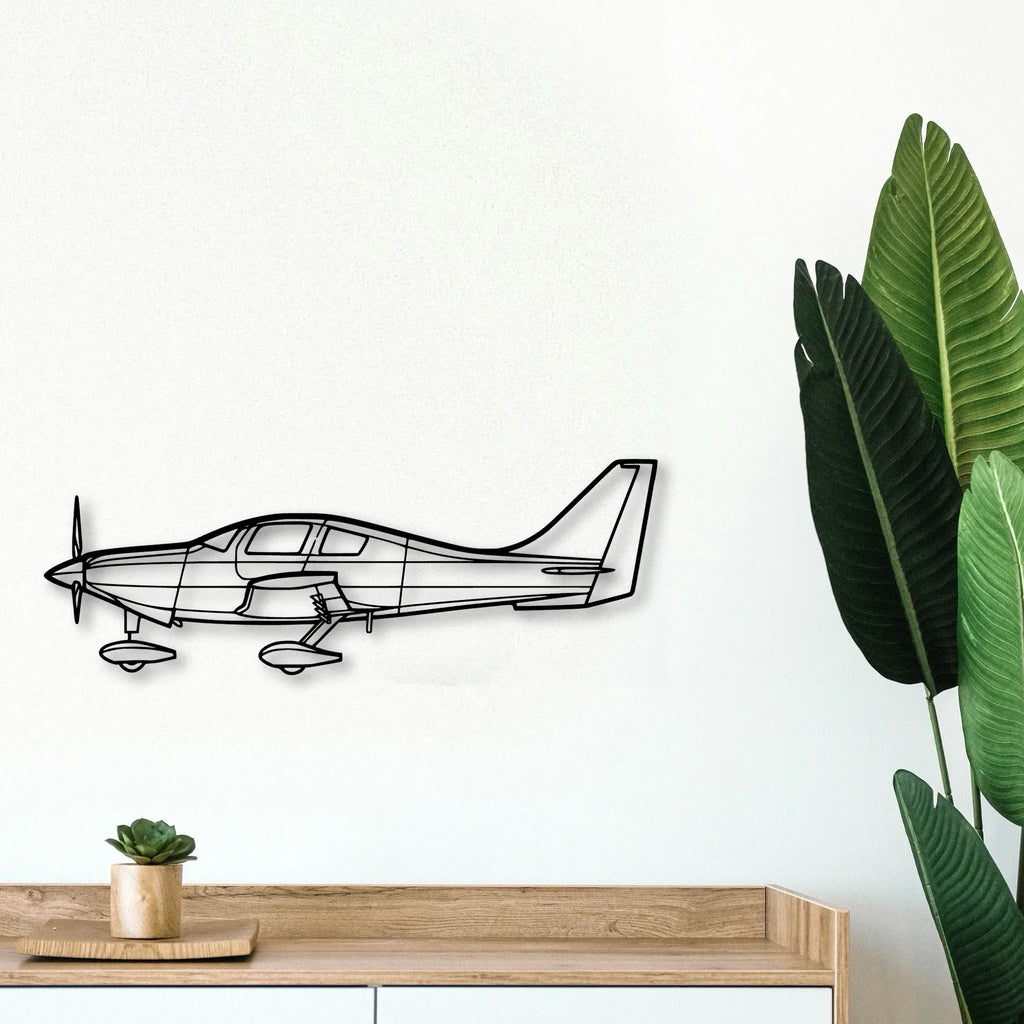 400 Classic Aircraft Silhouette Metal Wall Art - Tinvibe