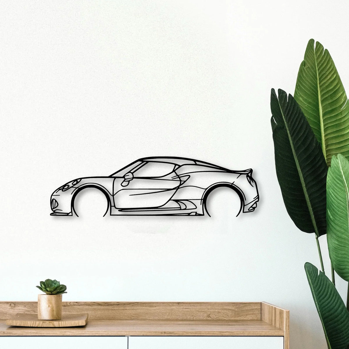 4C Classic Silhouette Metal Wall Art - Tinvibe