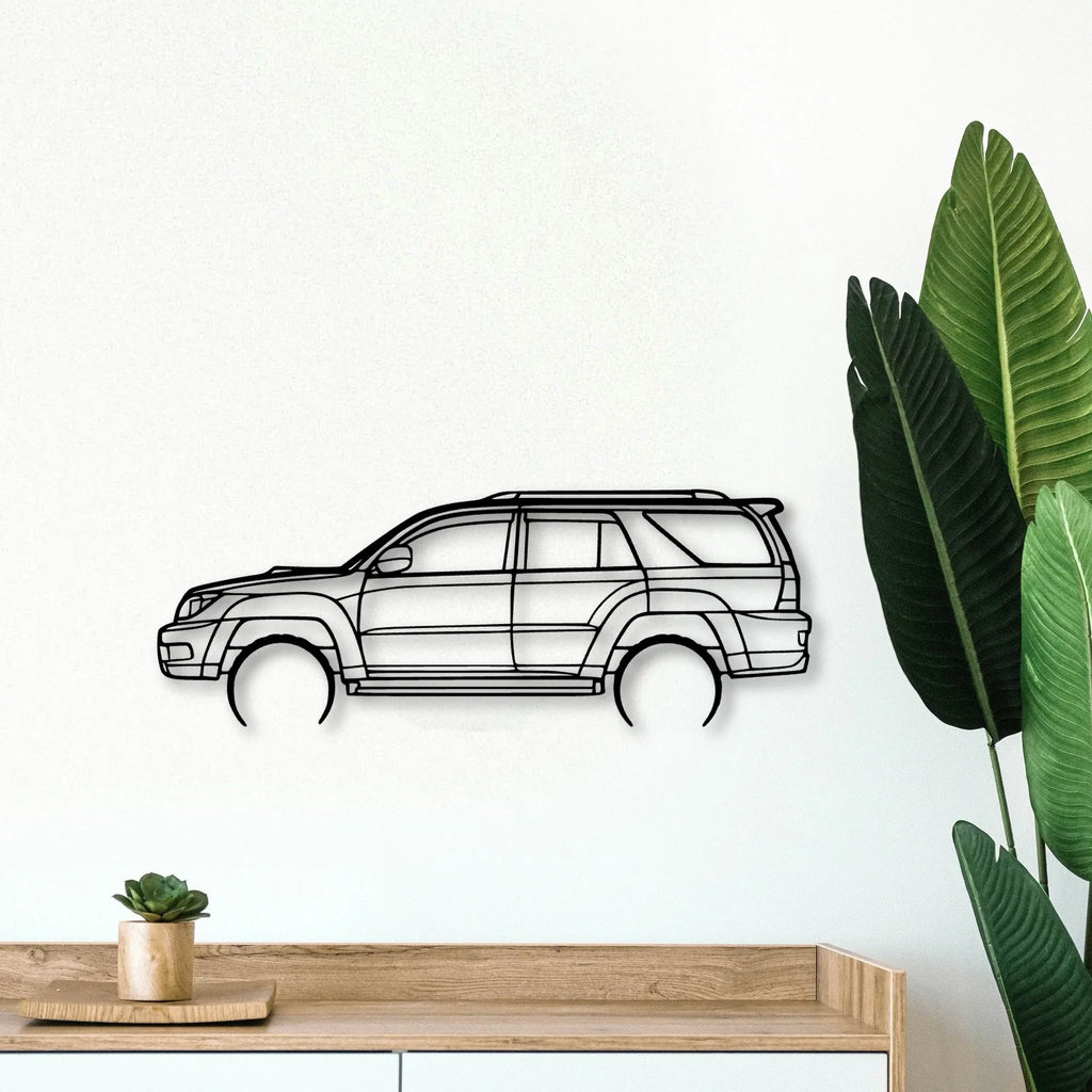 4Runner 2003 Classic Silhouette Metal Wall Art - Tinvibe