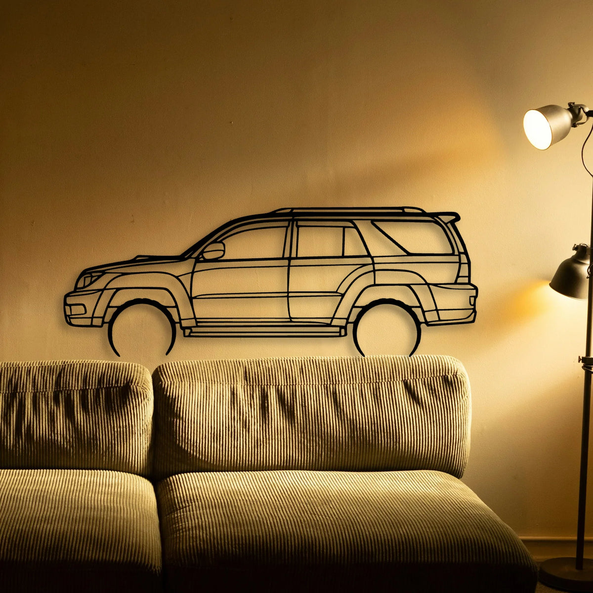 4Runner 2003 Classic Silhouette Metal Wall Art - Tinvibe