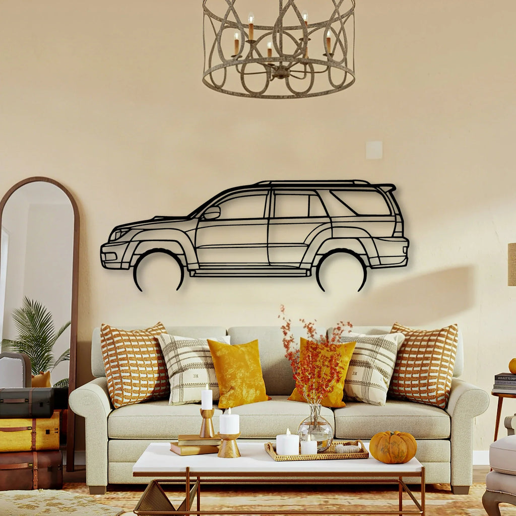 4Runner 2003 Classic Silhouette Metal Wall Art - Tinvibe