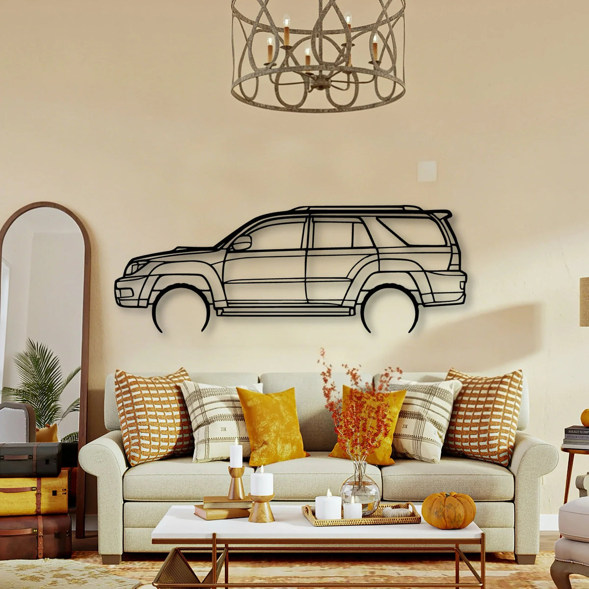 4Runner 2003 Classic Silhouette Metal Wall Art - Tinvibe