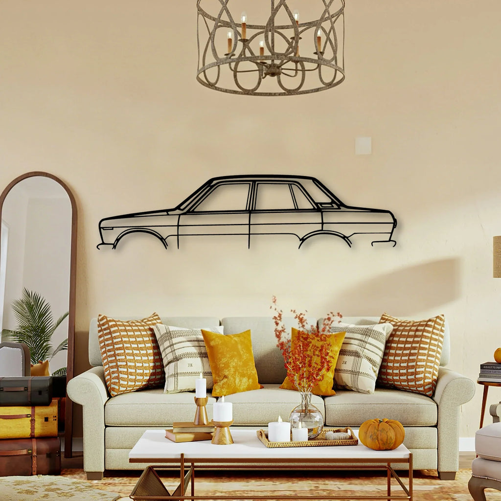 510 1970 Classic Silhouette Metal Wall Art - Tinvibe