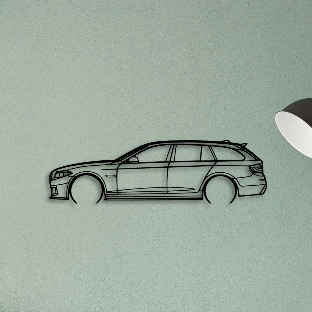 5 Series F11 2014 Classic Silhouette Metal Wall Art - Tinvibe