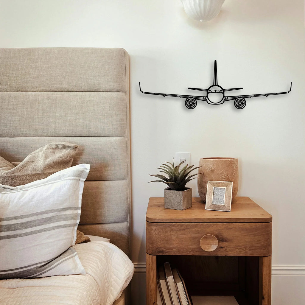 747 400F 2 Classic Aircraft Silhouette Metal Wall Art - Tinvibe