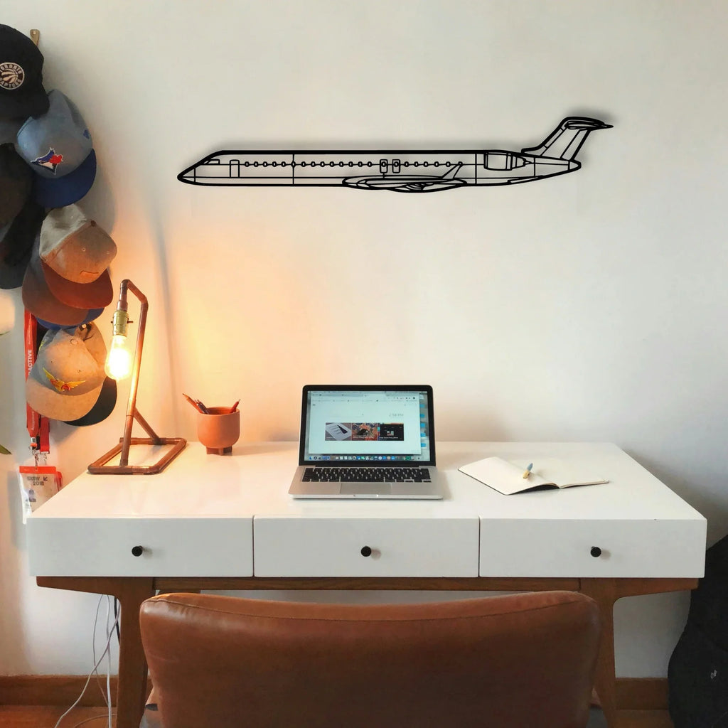747 800 2 Classic Aircraft Silhouette Metal Wall Art - Tinvibe