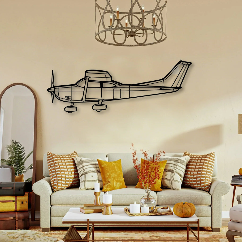 747 800 Classic Aircraft Silhouette Metal Wall Art - Tinvibe