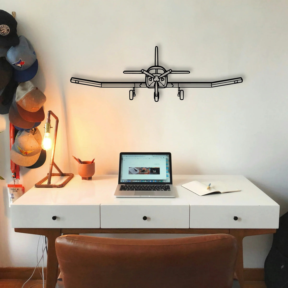 750 Xl Classic Aircraft Silhouette Metal Wall Art - Tinvibe