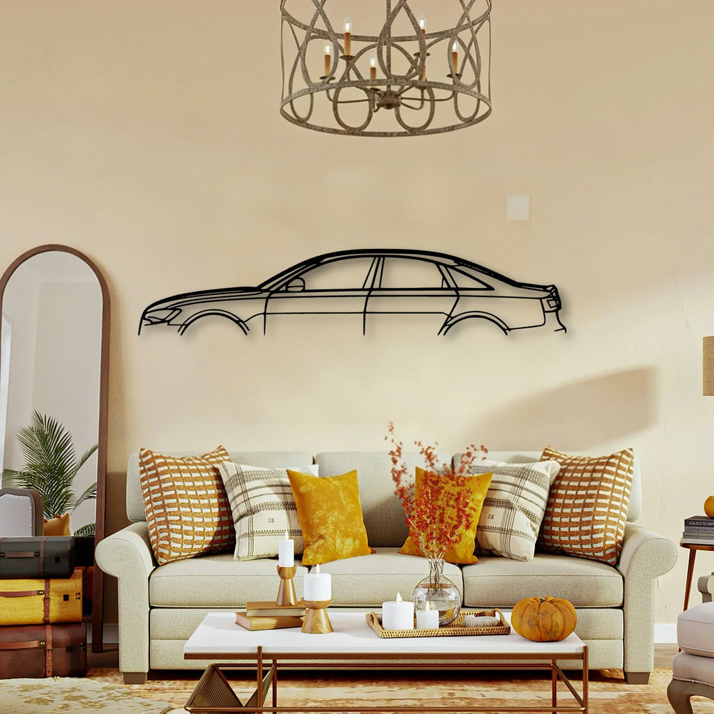 A6 2012 Classic Silhouette Metal Wall Art - Tinvibe