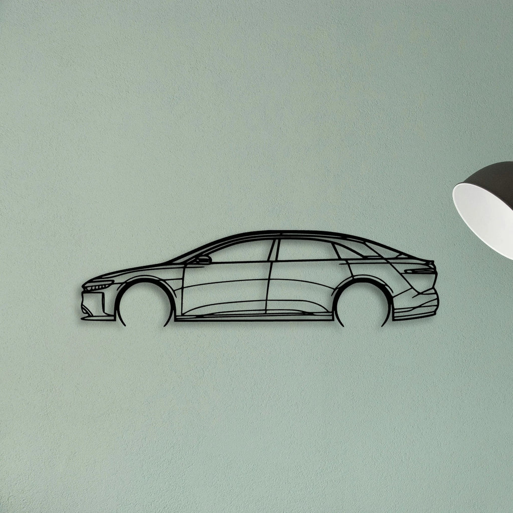 AIR Grand Touring 2022 Classic Silhouette Metal Wall Art - Tinvibe