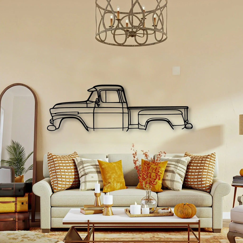 Apache 31 Classic Silhouette Metal Wall Art - Tinvibe