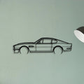 Aston Vantage V8 1984 Classic Silhouette Metal Wall Art - Tinvibe
