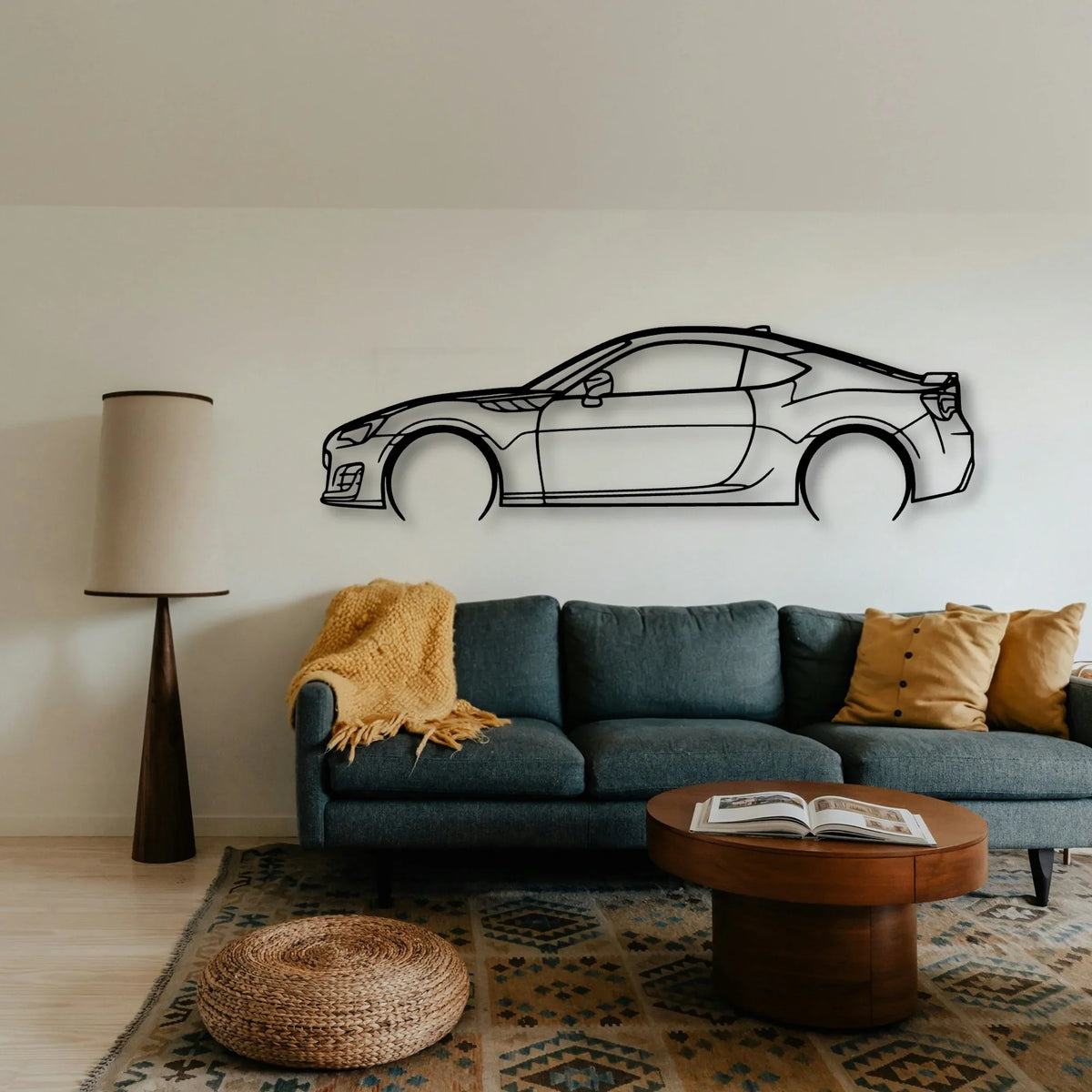 BRZ 2 Classic Silhouette Metal Wall Art - Tinvibe