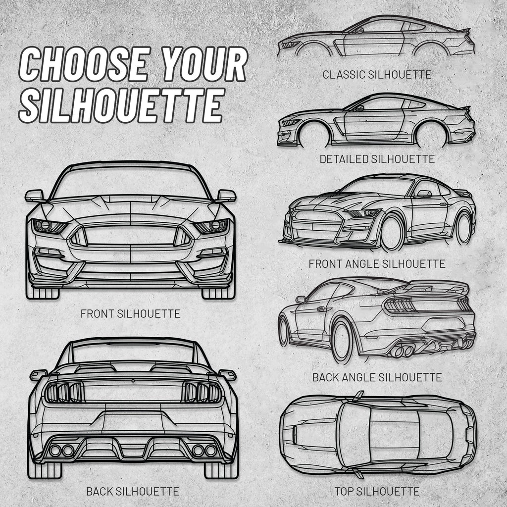 Your Custom Car Silhouette Metal Wall Art Service