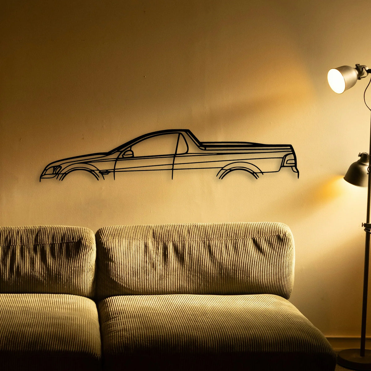Commodore UTE 2011 Classic Silhouette Metal Wall Art - Tinvibe