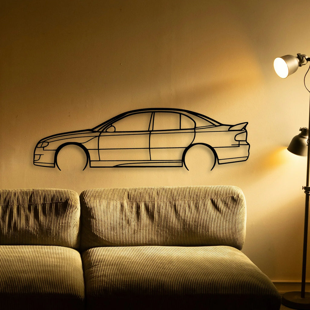 Commodore VX GTS Classic Silhouette Metal Wall Art - Tinvibe