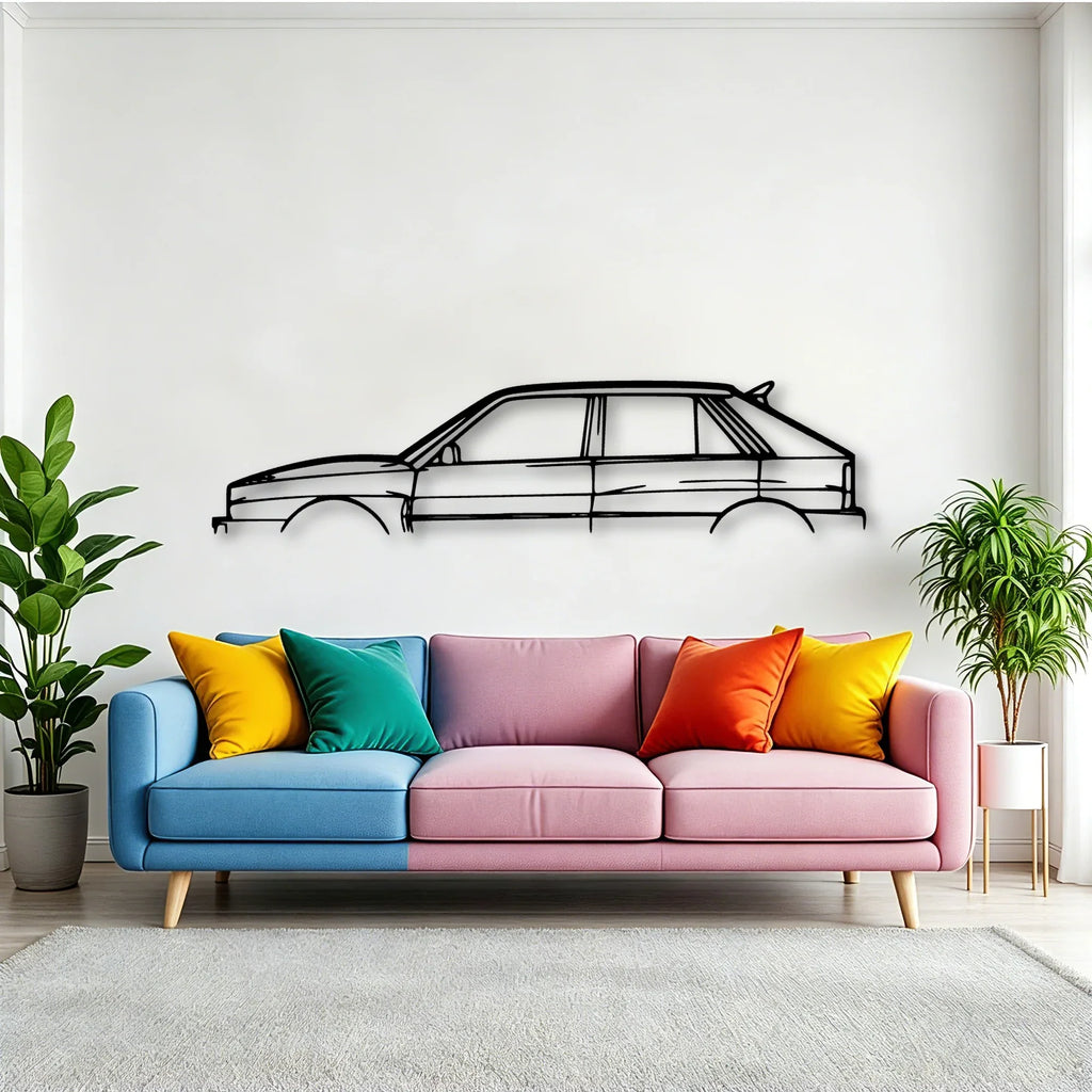 Delta 1992 Classic Silhouette Metal Wall Art - Tinvibe