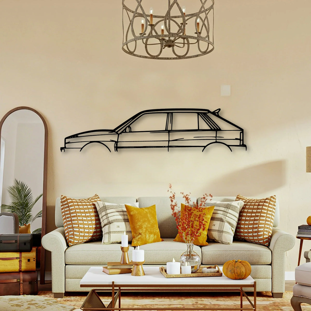 Delta 1992 Classic Silhouette Metal Wall Art - Tinvibe