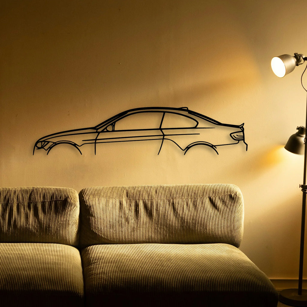 E92 335 Classic Silhouette Metal Wall Art - Tinvibe