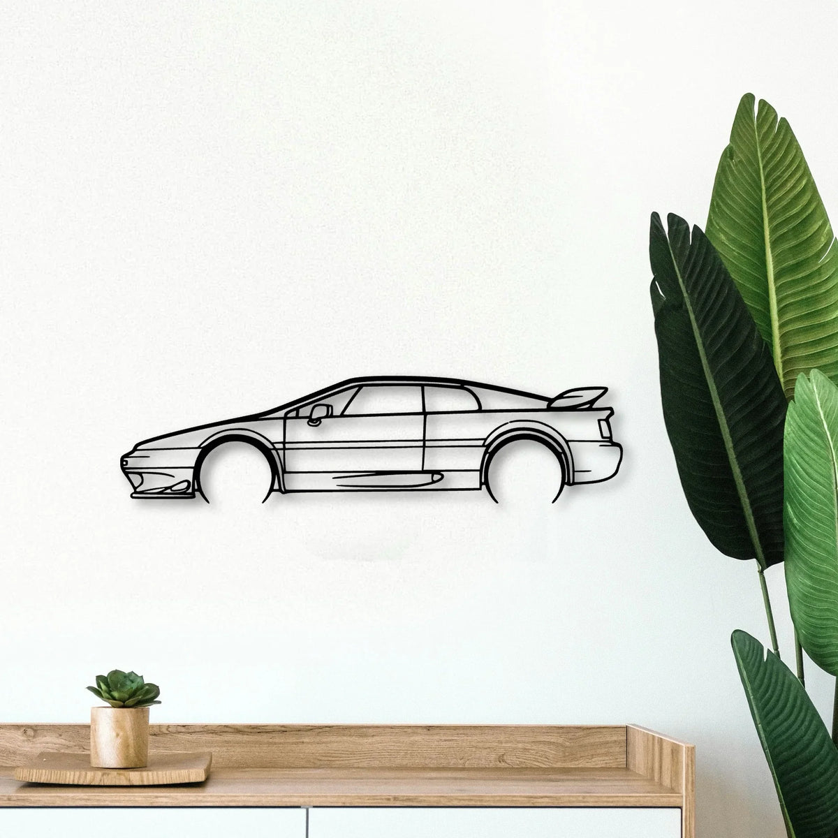 Esprit Turbo Classic Silhouette Metal Wall Art - Tinvibe