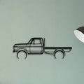 F100 Tray 1977 Classic Silhouette Metal Wall Art - Tinvibe
