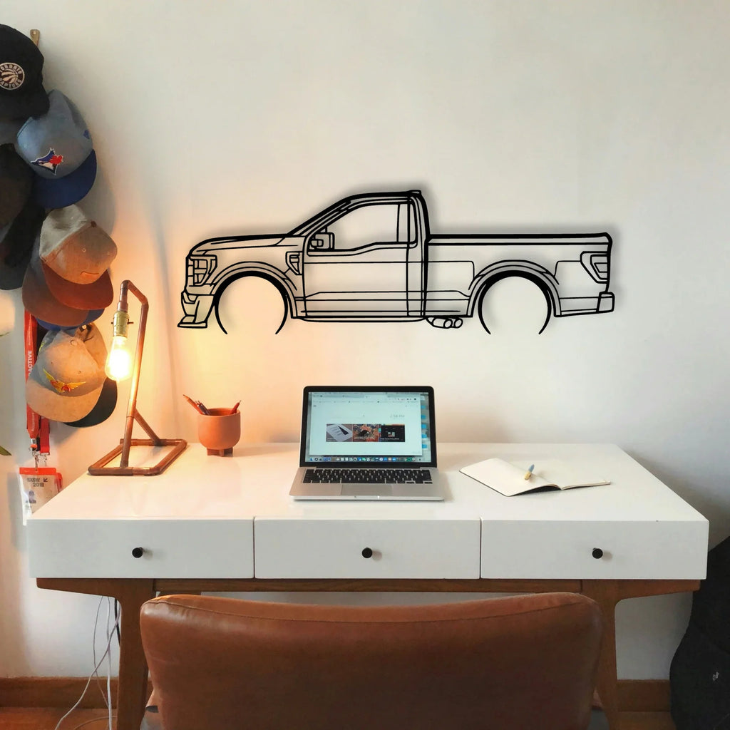 F150 SS Classic Silhouette Metal Wall Art - Tinvibe