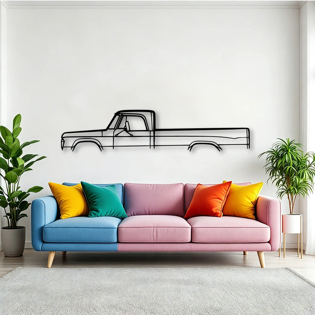 Fargo 1969 Classic Silhouette Metal Wall Art - Tinvibe