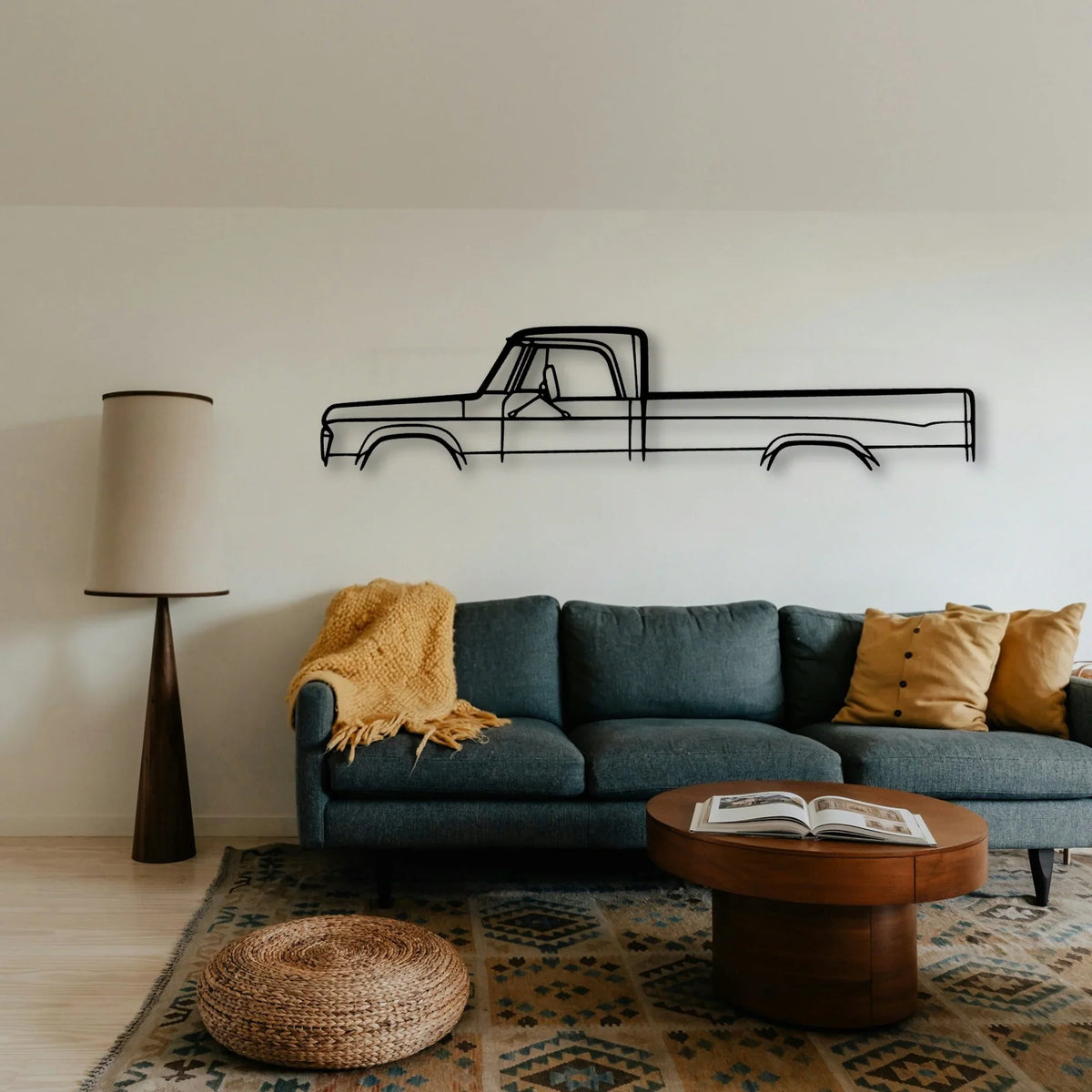 Fargo 1969 Classic Silhouette Metal Wall Art - Tinvibe