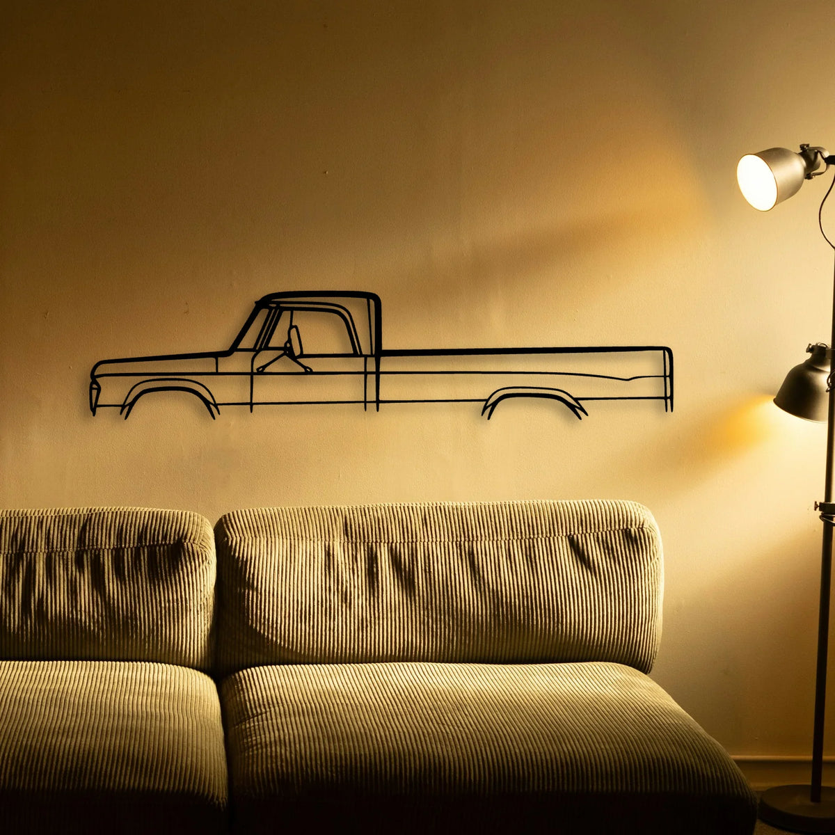 Fargo 1969 Classic Silhouette Metal Wall Art - Tinvibe