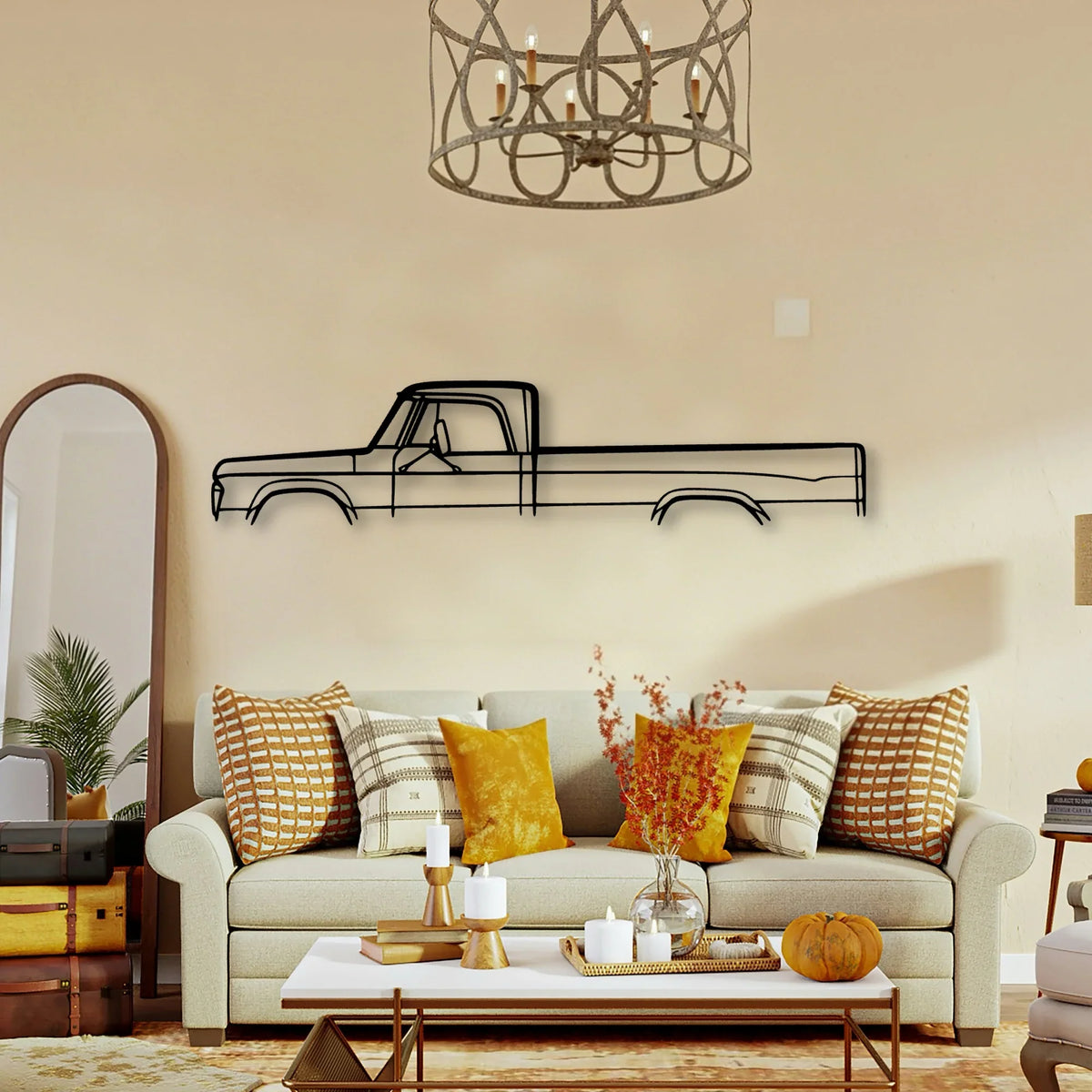 Fargo 1969 Classic Silhouette Metal Wall Art - Tinvibe
