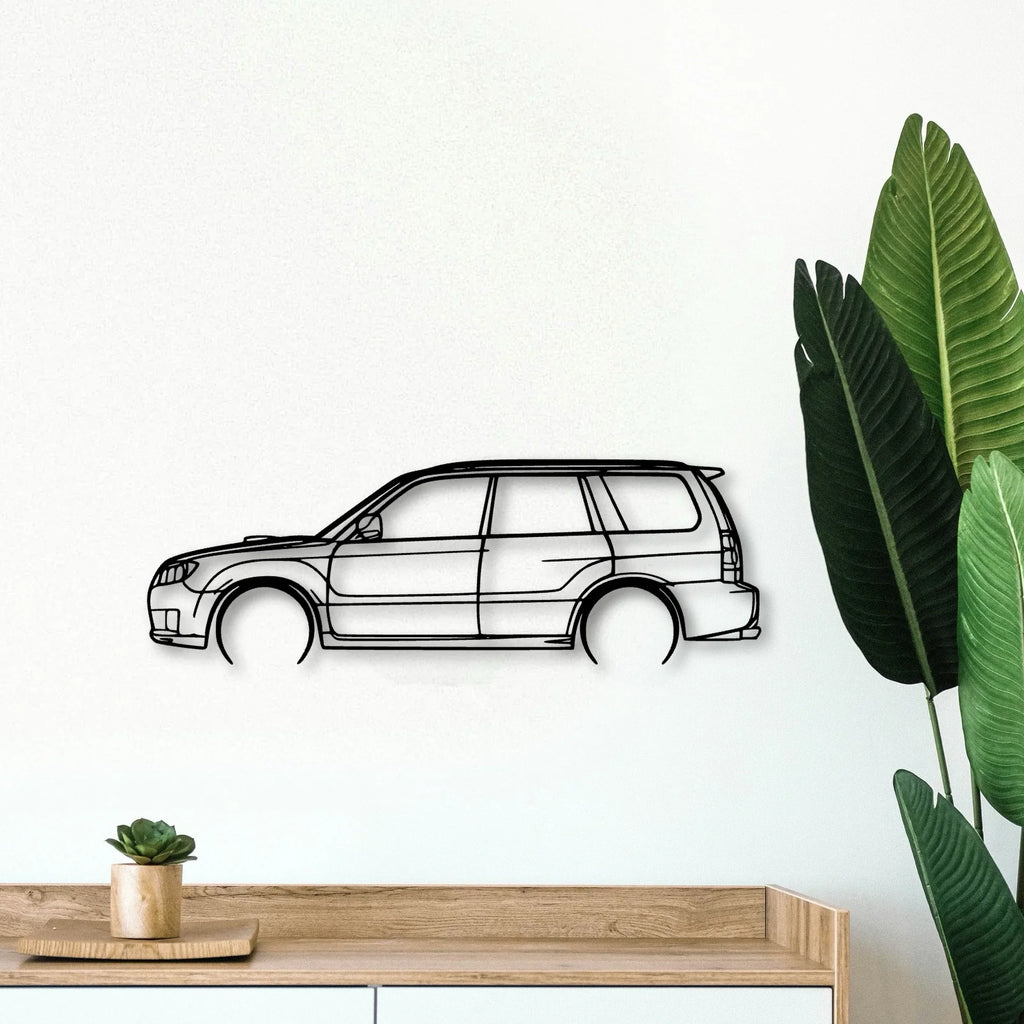 Forester 2005 Classic Silhouette Metal Wall Art - Tinvibe
