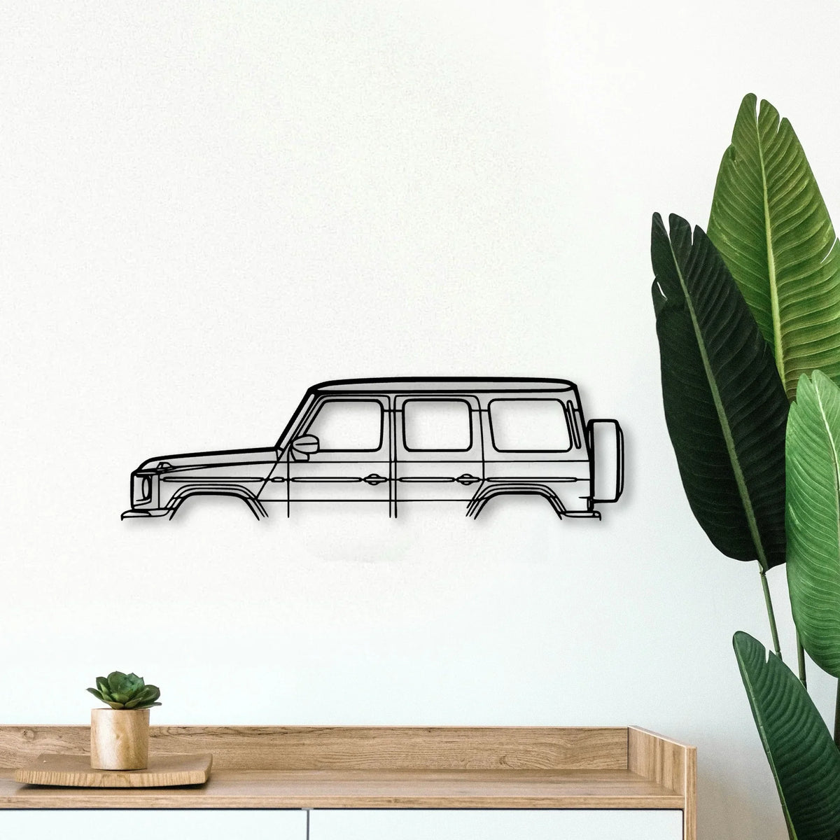 G Class Classic Silhouette Metal Wall Art - Tinvibe