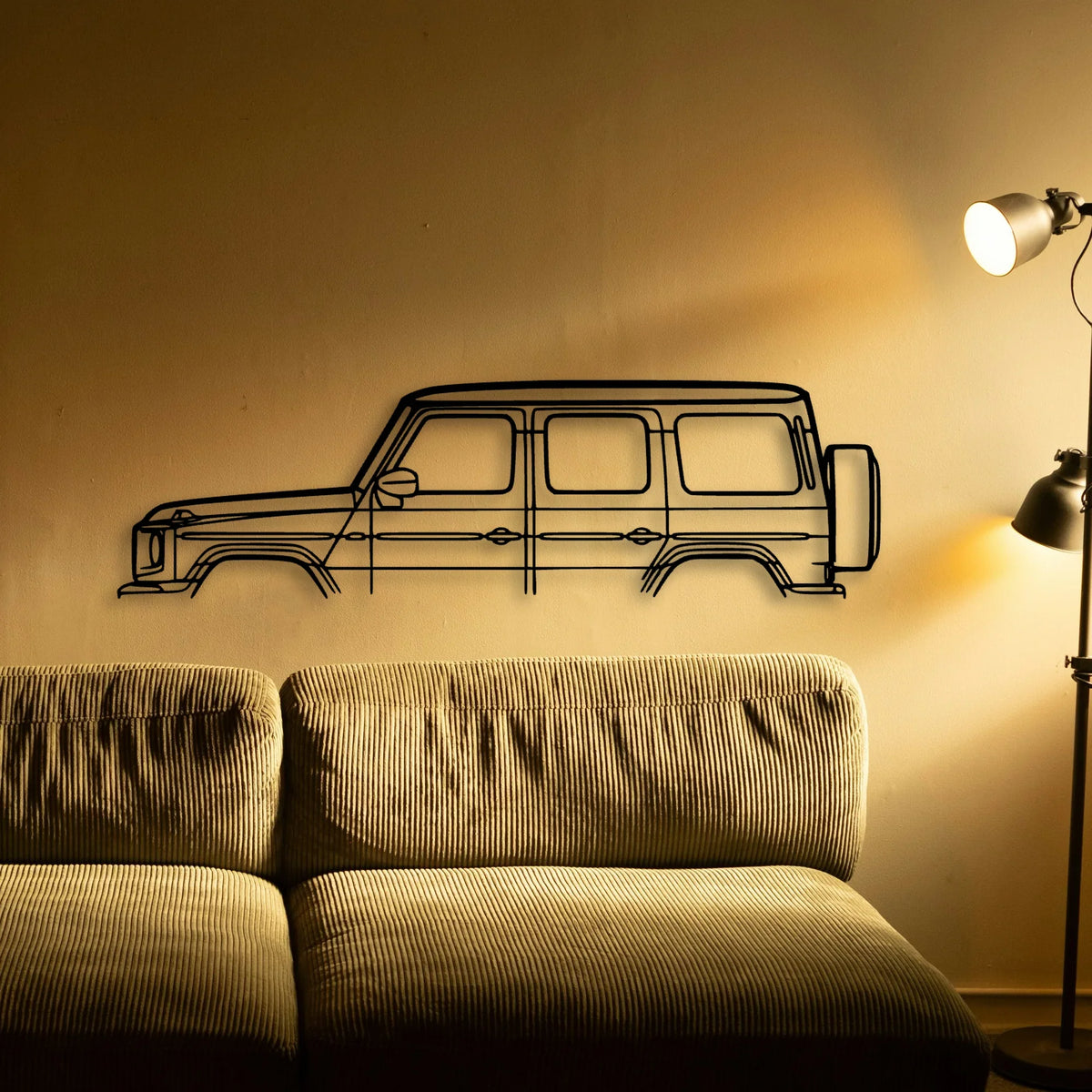 G Class Classic Silhouette Metal Wall Art - Tinvibe