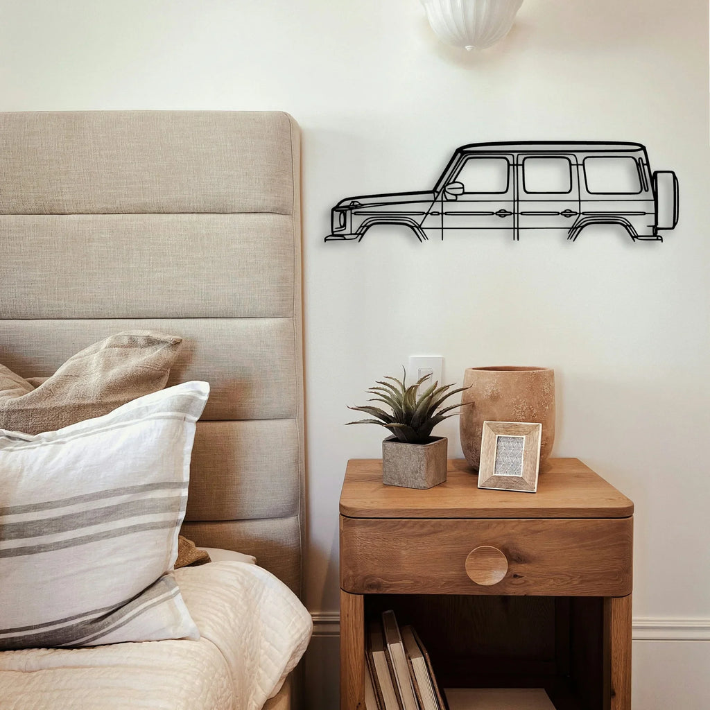 G Class Classic Silhouette Metal Wall Art - Tinvibe