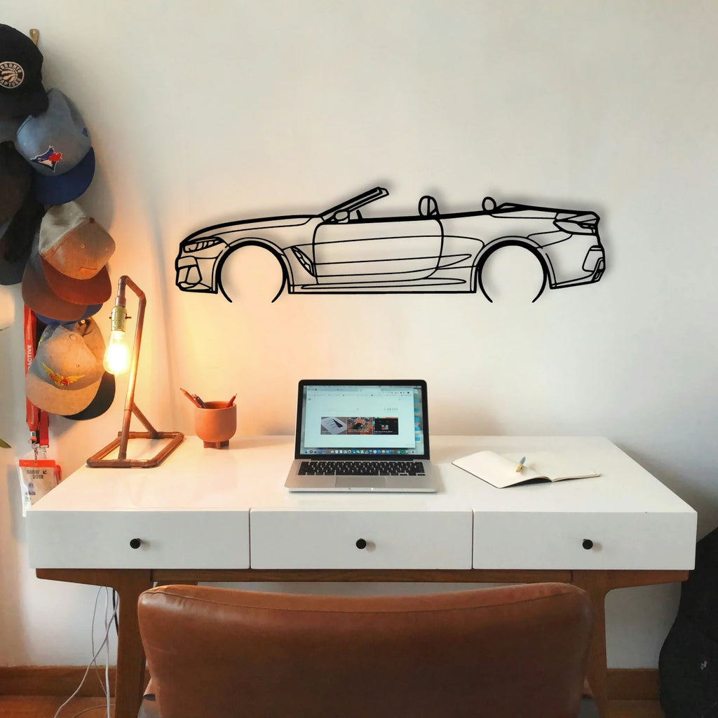 M850I Convertible 2 Classic Silhouette Metal Wall Art - Tinvibe