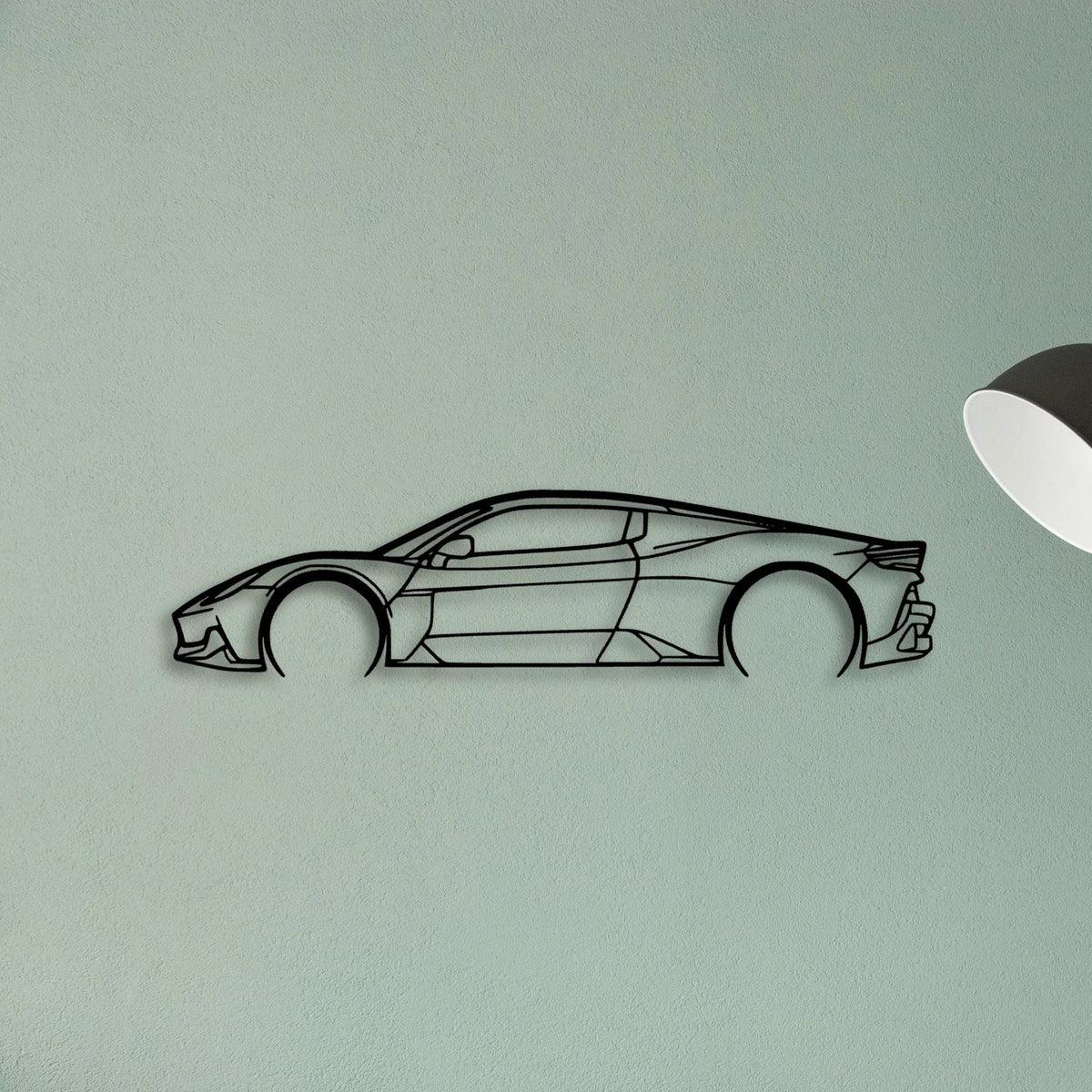 MC20 Classic Silhouette Metal Wall Art - Tinvibe